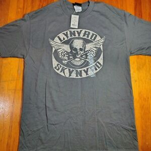 Lynyrd Skynyrd Classic Rock T‎ Shirt Charcoal Grey Large Graphic Tee NEW